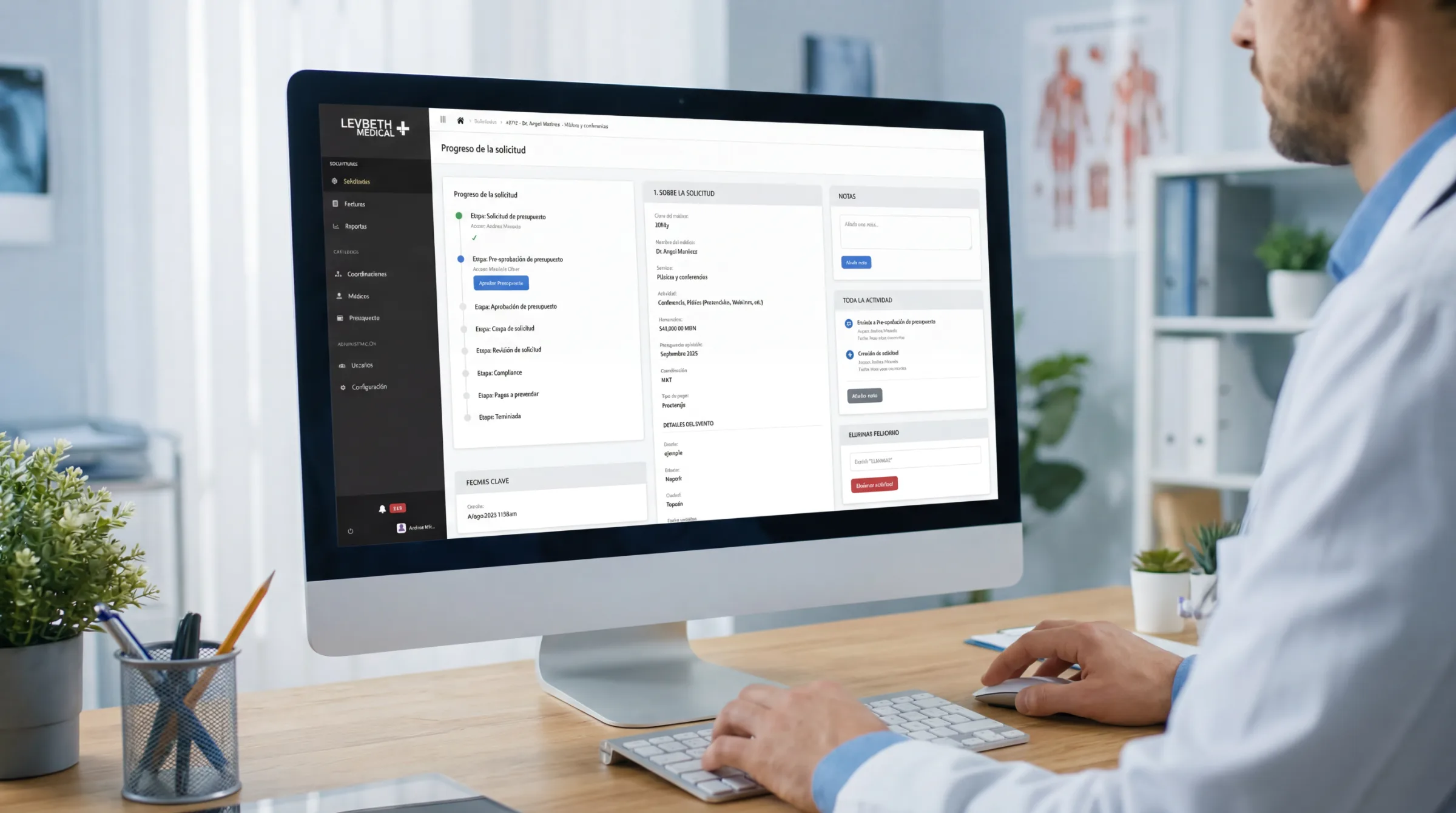 Interactive Frontend for Pharmaceutical Platform